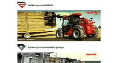 Desktop Screenshot of manitou.cz